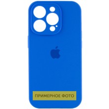 Чехол Silicone Case Full Camera Protective (AA) для Apple iPhone 16 Plus (6.7") (Синий)