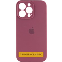 Чохол Silicone Case Full Camera Protective (AA) для Apple iPhone 16 Plus (6.7") – Бордовий