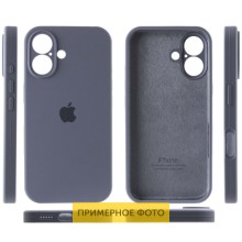 Чехол Silicone Case Full Camera Protective (AA) для Apple iPhone 16 Plus (6.7") – Серый