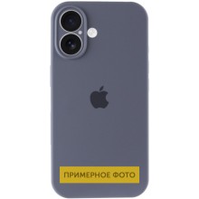 Чехол Silicone Case Full Camera Protective (AA) для Apple iPhone 16 Plus (6.7") – Серый