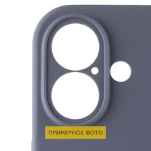 Чехол Silicone Case Full Camera Protective (AA) для Apple iPhone 16 Plus (6.7") – Серый