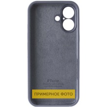 Чехол Silicone Case Full Camera Protective (AA) для Apple iPhone 16 Plus (6.7") – Серый