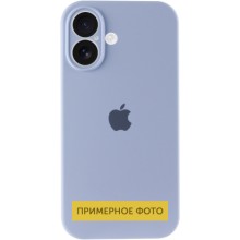 Чехол Silicone Case Full Camera Protective (AA) для Apple iPhone 16 Plus (6.7") – Голубой