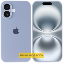 Чехол Silicone Case Full Camera Protective (AA) для Apple iPhone 16 Plus (6.7") – Голубой