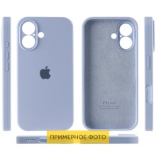 Чехол Silicone Case Full Camera Protective (AA) для Apple iPhone 16 Plus (6.7") – Голубой