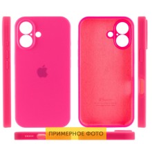 Чехол Silicone Case Full Camera Protective (AA) для Apple iPhone 16 Plus (6.7") – Розовый