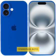 Чехол Silicone Case Full Camera Protective (AA) для Apple iPhone 16 Plus (6.7") – Синий