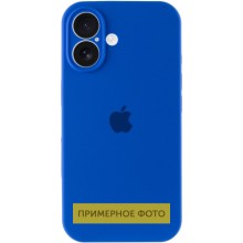 Чехол Silicone Case Full Camera Protective (AA) для Apple iPhone 16 Plus (6.7") – Синий