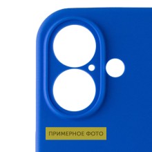 Чехол Silicone Case Full Camera Protective (AA) для Apple iPhone 16 Plus (6.7") – Синий