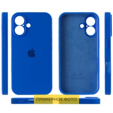 Чехол Silicone Case Full Camera Protective (AA) для Apple iPhone 16 Plus (6.7") – Синий