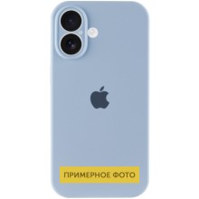 Чехол Silicone Case Full Camera Protective (AA) для Apple iPhone 16 Plus (6.7") – Голубой