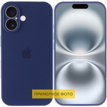 Чехол Silicone Case Full Camera Protective (AA) для Apple iPhone 16 Plus (6.7") – Синий