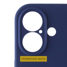 Чехол Silicone Case Full Camera Protective (AA) для Apple iPhone 16 Plus (6.7") – Синий