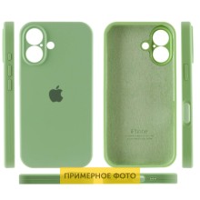 Чехол Silicone Case Full Camera Protective (AA) для Apple iPhone 16 Plus (6.7") – Мятный