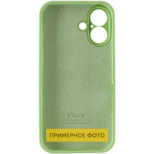 Чехол Silicone Case Full Camera Protective (AA) для Apple iPhone 16 Plus (6.7") – Мятный