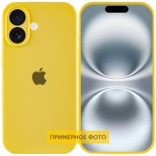 Чехол Silicone Case Full Camera Protective (AA) для Apple iPhone 16 Plus (6.7") – Желтый