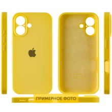Чехол Silicone Case Full Camera Protective (AA) для Apple iPhone 16 Plus (6.7") – Желтый