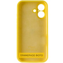 Чехол Silicone Case Full Camera Protective (AA) для Apple iPhone 16 Plus (6.7") – Желтый