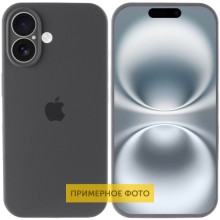 Чехол Silicone Case Full Camera Protective (AA) для Apple iPhone 16 Plus (6.7") – Серый