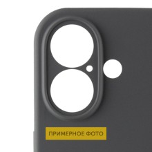 Чехол Silicone Case Full Camera Protective (AA) для Apple iPhone 16 Plus (6.7") – Серый