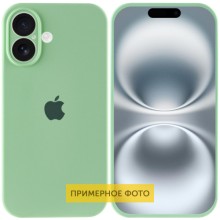 Чехол Silicone Case Full Camera Protective (AA) для Apple iPhone 16 Plus (6.7") – Зеленый