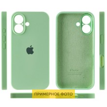 Чехол Silicone Case Full Camera Protective (AA) для Apple iPhone 16 Plus (6.7") – Зеленый