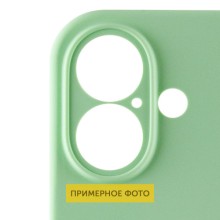 Чехол Silicone Case Full Camera Protective (AA) для Apple iPhone 16 Plus (6.7") – Зеленый