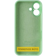 Чехол Silicone Case Full Camera Protective (AA) для Apple iPhone 16 Plus (6.7") – Зеленый