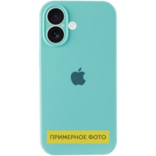 Чехол Silicone Case Full Camera Protective (AA) для Apple iPhone 16 Plus (6.7") – Бирюзовый