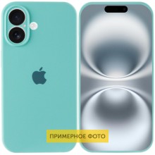 Чехол Silicone Case Full Camera Protective (AA) для Apple iPhone 16 Plus (6.7") – Бирюзовый