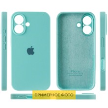 Чехол Silicone Case Full Camera Protective (AA) для Apple iPhone 16 Plus (6.7") – Бирюзовый