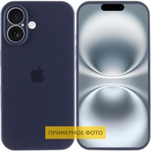 Чехол Silicone Case Full Camera Protective (AA) для Apple iPhone 16 Plus (6.7") – Темно-синий