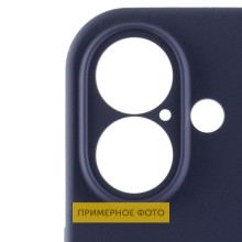 Чехол Silicone Case Full Camera Protective (AA) для Apple iPhone 16 Plus (6.7") – Темно-синий