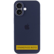 Чехол Silicone Case Full Camera Protective (AA) для Apple iPhone 16 Plus (6.7") – Темно-синий