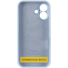 Чохол Silicone Case Full Camera Protective (AA) для Apple iPhone 16 Plus (6.7") – Блакитний