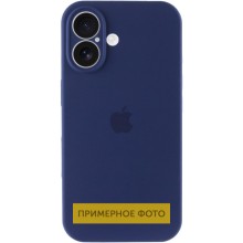 Чохол Silicone Case Full Camera Protective (AA) для Apple iPhone 16 Plus (6.7") – Синій