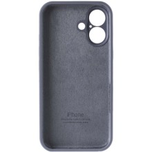 Чехол Silicone Case Full Camera Protective (AA) для Apple iPhone 16 Plus (6.7") – Серый