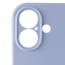 Чехол Silicone Case Full Camera Protective (AA) для Apple iPhone 16 Plus (6.7") – Голубой