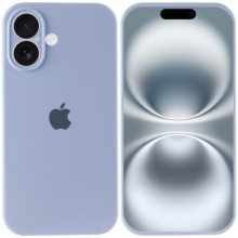 Чехол Silicone Case Full Camera Protective (AA) для Apple iPhone 16 Plus (6.7") – Голубой