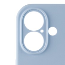 Чехол Silicone Case Full Camera Protective (AA) для Apple iPhone 16 Plus (6.7") – Голубой