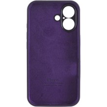 Чехол Silicone Case Full Camera Protective (AA) для Apple iPhone 16 Plus (6.7") – Фиолетовый