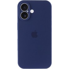 Чехол Silicone Case Full Camera Protective (AA) для Apple iPhone 16 Plus (6.7") – Синий