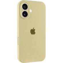 Чехол Silicone Case Full Camera Protective (AA) для Apple iPhone 16 Plus (6.7") – Желтый