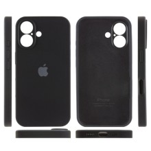 Чехол Silicone Case Full Camera Protective (AA) для Apple iPhone 16 Plus (6.7") – Черный