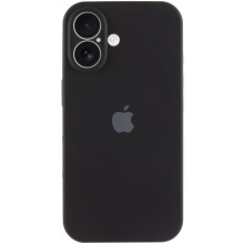 Чехол Silicone Case Full Camera Protective (AA) для Apple iPhone 16 Plus (6.7") – Черный