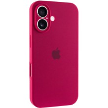 Чехол Silicone Case Full Camera Protective (AA) для Apple iPhone 16 Plus (6.7") – Красный