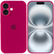 Чехол Silicone Case Full Camera Protective (AA) для Apple iPhone 16 Plus (6.7") – Красный