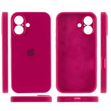 Чехол Silicone Case Full Camera Protective (AA) для Apple iPhone 16 Plus (6.7") – Красный