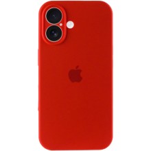 Чехол Silicone Case Full Camera Protective (AA) для Apple iPhone 16 Plus (6.7") – Красный