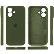 Чехол Silicone Case Full Camera Protective (AA) для Apple iPhone 16 Plus (6.7") – Зеленый